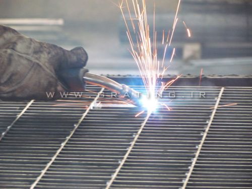 عکس جوشکاری گریتینگ.